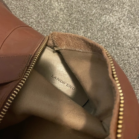 Lands End Tan Riding Boot - Picture 2 of 5